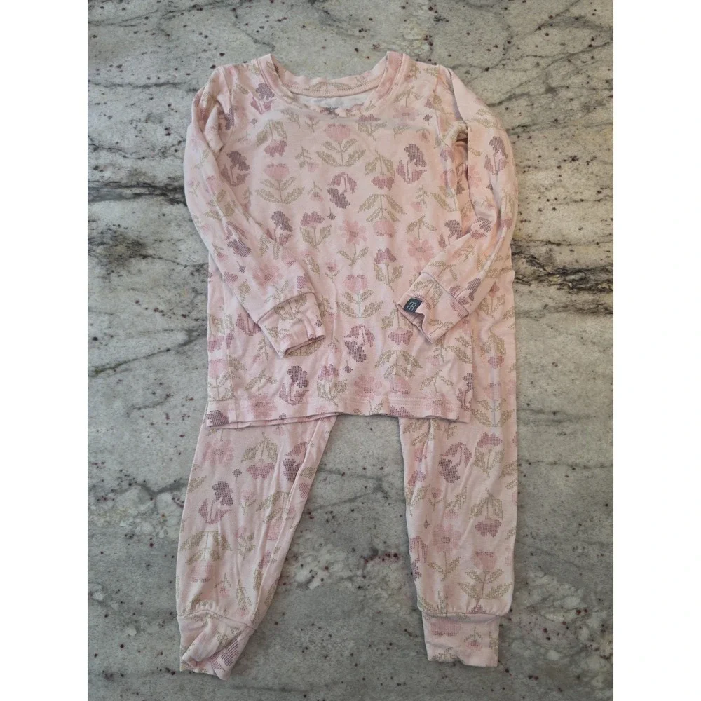 Modern moments‎ by gerber floral print snug fitting footless pajamas 3T